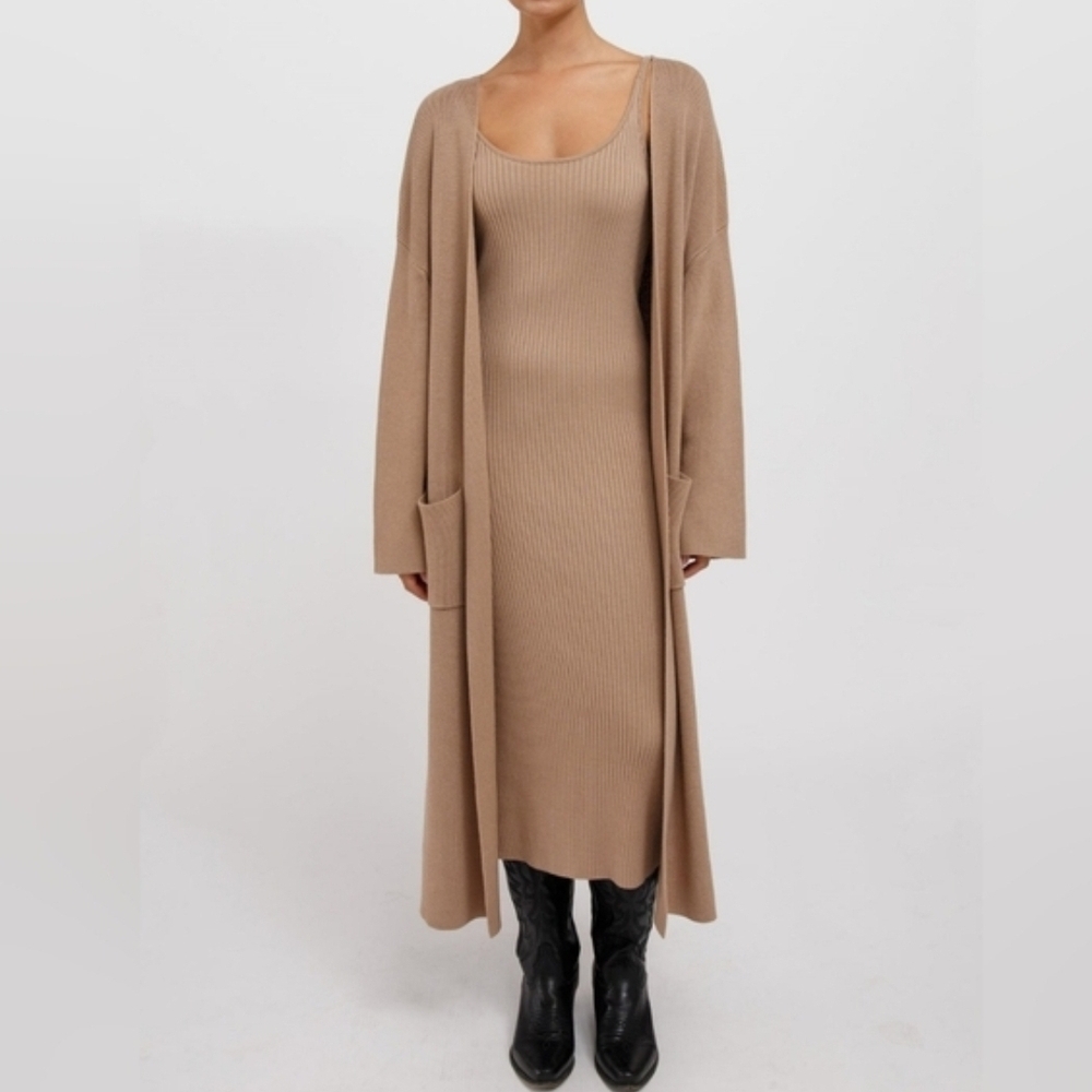Brunette The Label 2x/3x Matilda Long Line Oversized Cardi